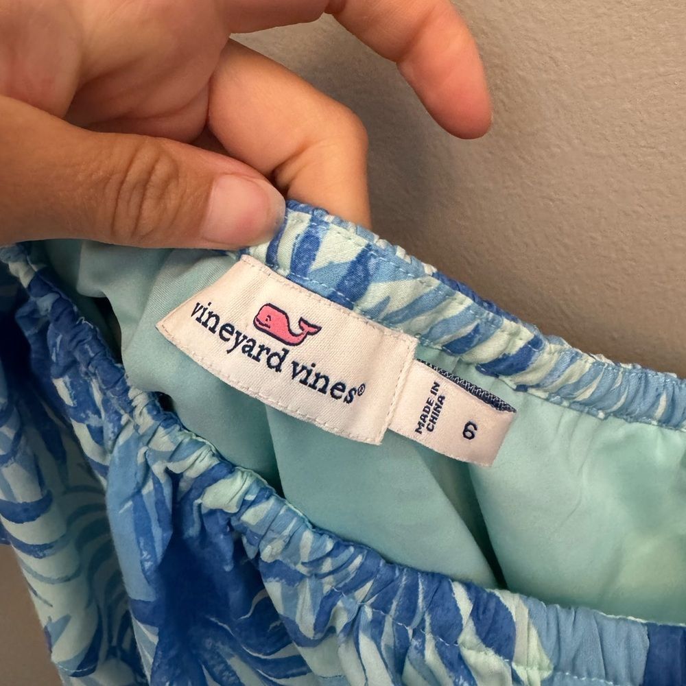 Vineyard Vines Electric Palm One Shoulder High-Low Maxi Dress 6 - Picture 7 of 9